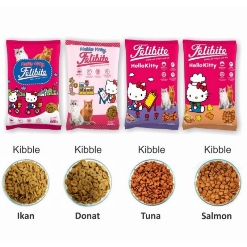 Felibite Fresh Pack 500g Bentuk Donut / Ikan Makanan Kucing Kering 500 g 500gr 500 gr 500gram Dry