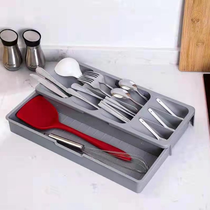 Anhichef Rak Sendok Garpu Pisau Alat Dapur Compact Kitchen Organiser