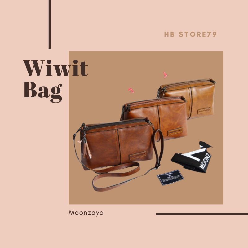 TAS WIWIT MOONZAYA ORIGINAL TAS MOONZAYA WIWIT ORGINAL BRAND TAS SELEMPANG WANITA TAS FASHION TAS MU