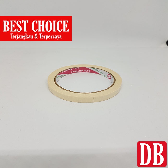 

Lakban kertas/Masking tape Daimaru 0.5 inch (1 roll)