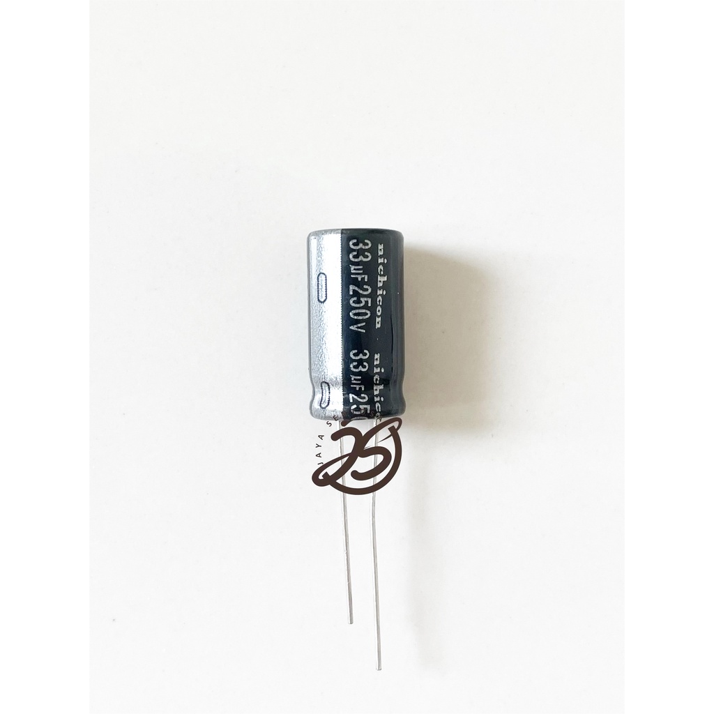 ELCO 33UF 250V (1 BUAH) KAPASITOR CAPACITOR ELCO KAPASITOR ELKO KAPASITOR 33 UF 250 V