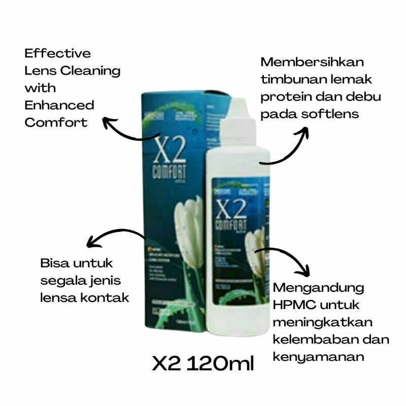 CAIRAN PEMBERSIH SOFTLENS X2 COMFORT 120 ML