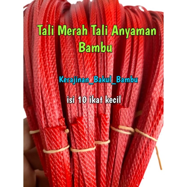 Jual Tali Merah Tali Bakul Tali Plastik Anyaman Bakul Buat Pengikat