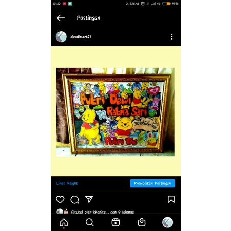 

Doodle art,kado ultah,kado pernikahan, kado wedding