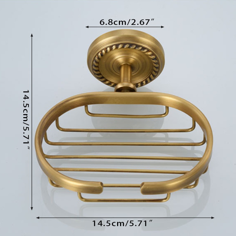 Keranjang Holder Sabun Bahan Tembaga Kuningan Gaya Antik Untuk Aksesoris Mandi