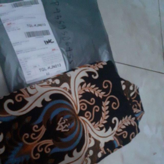 ((cod)) Atasan Batik Wanita Kantor Model Tunik Size M L Xl Xxl Xxxl