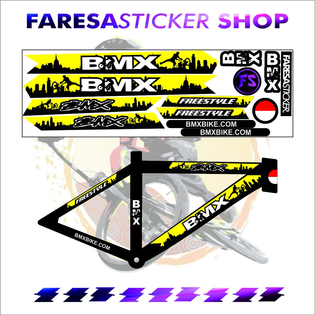 (COD) STRIPING STICKER SEPEDA BMX, SEPEDA FREESTYLE