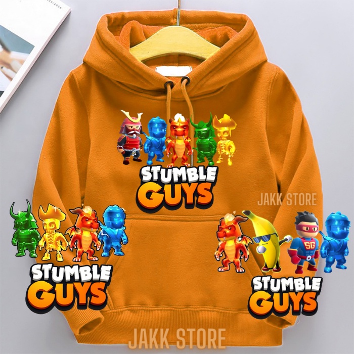 Jaket Sweater Hoodie Anak Laki Laki Terbaru/Hoodie Anak Laki Laki  STUMBLE GUYS SKIN SPESIAL Umur 2 3 4 5 6 7 8 9 10 11 12 13 14 Tahun/Jaket Sweeter Hodie Anak Cowok Keren/Sweter Suiter Fleece Anak Laki Laki Hitam