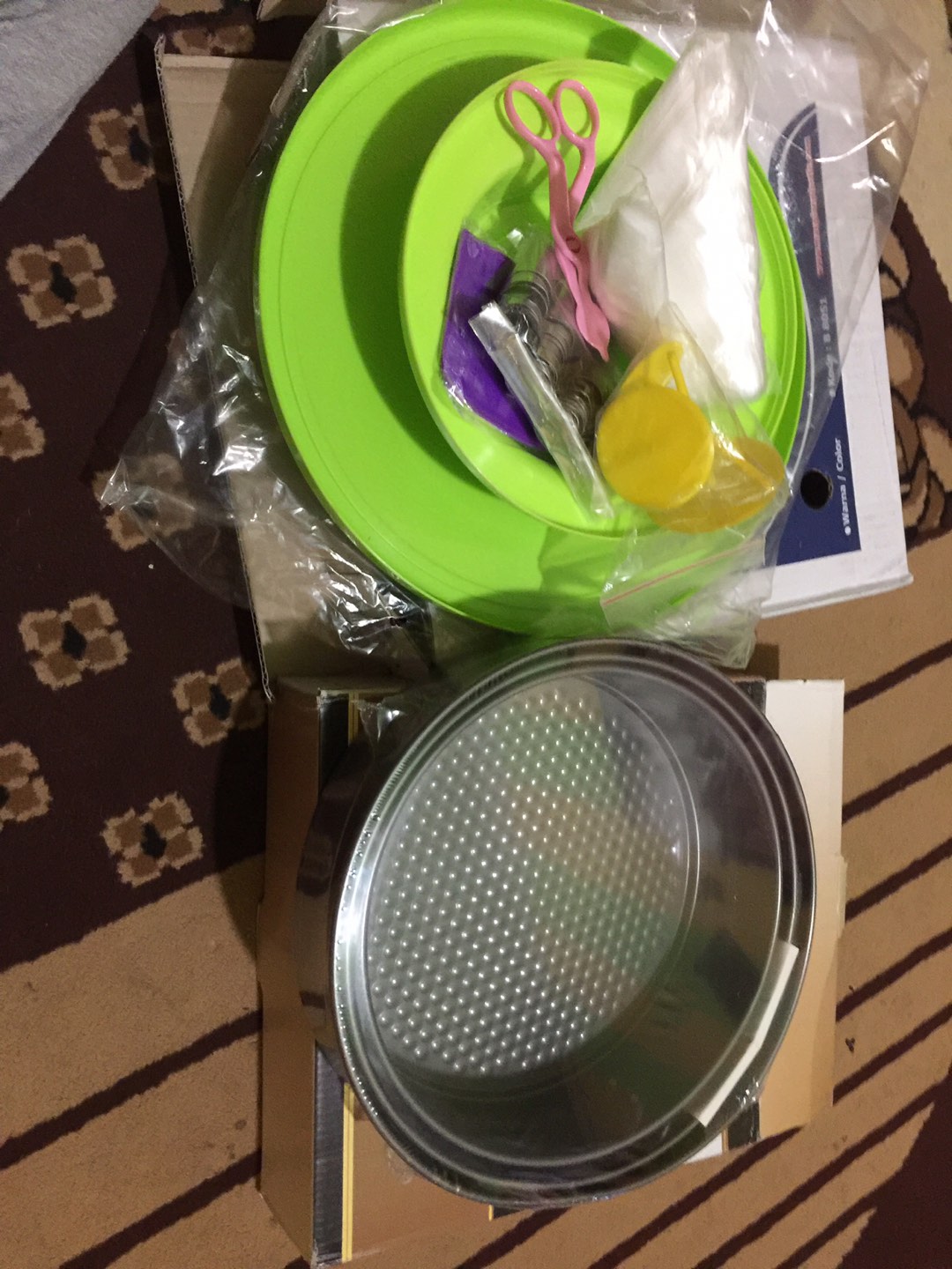 Loyang Bongkar Pasang Teflon Set 3 Pcs / Spring Foam Pan / Loyang Cake Kue Bolu