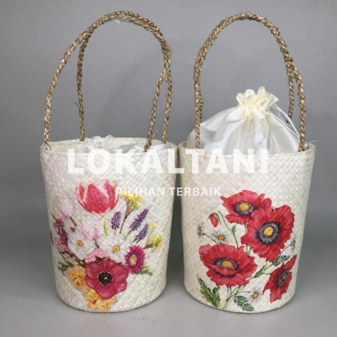 Wadah Hampers/ Tas Hampers Lebaran Box Kue Kering/Tas Souvenir Anyam
