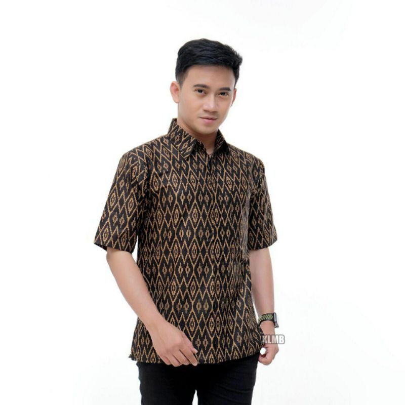 NEW ARRIVAL DISTRO BATIK PRIA BORDIR SOGAN HRB026 BATIKAF NOTOARTO BATIK IPNU-IPPNU HEM PRIA Bel-02