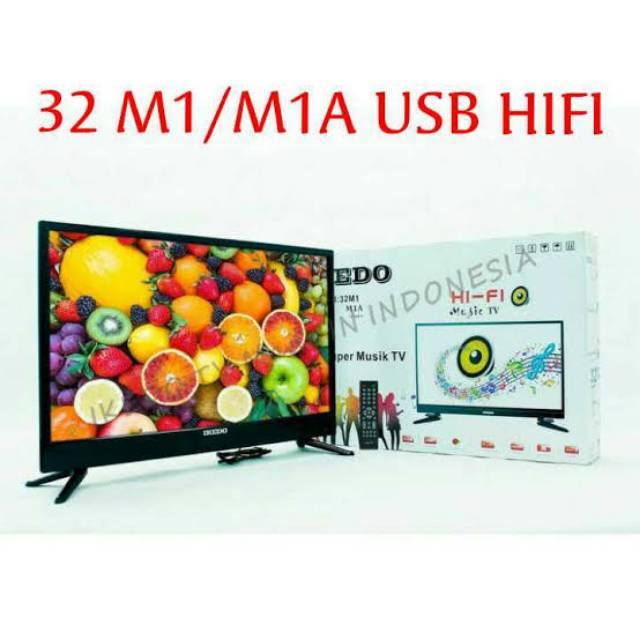 TV LCD LED MONITOR IKEDO 32 M1 M 1 32M1 M1A SERIES IN INCH " HIFI VGA HDMI USB AWET TAHAN LAMA GARAN