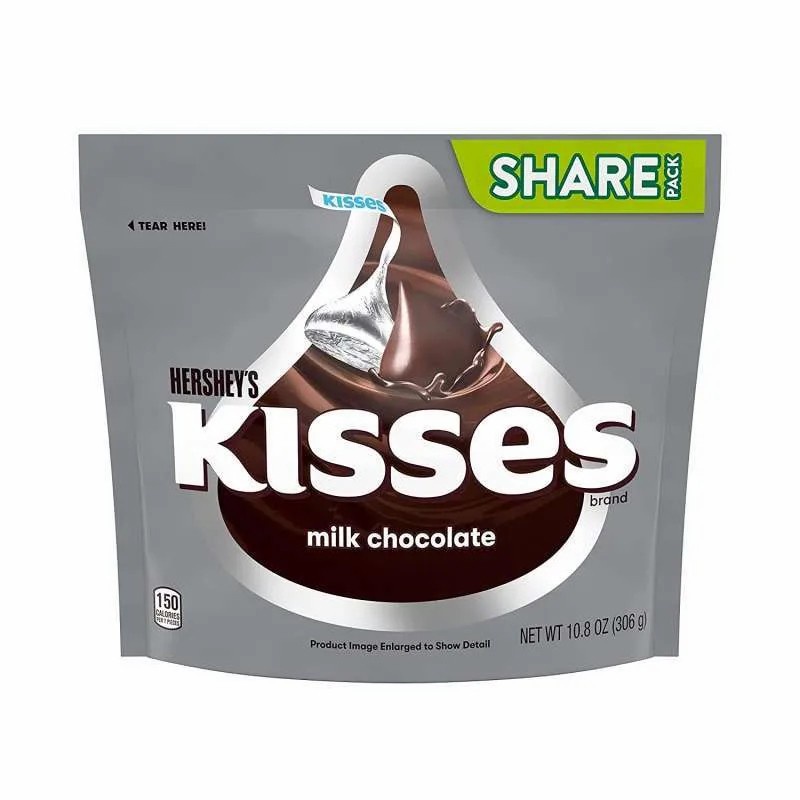 

HERSHEY'S KISSES MILK CHOCOLATE 306 GR Cokelat Impor asal USA