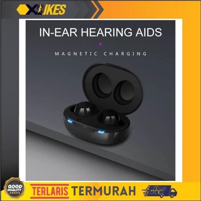 Abd | A-39 Premium Hearing Aid - Alat Bantu Dengar Headset - Recharge