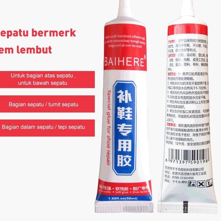 

(PROMO CLR80) (PSS) Lem Perbaikan Sepatu Kuat Tahan Air 50ml Lem Penambal Penguat Sepatu ✲