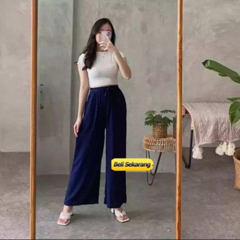 CELANA KULOT RAYON POLOS / CELANA KULOT RAYON POLOS WANITA / CELANA KULOT RAYON POLOS JUMBO