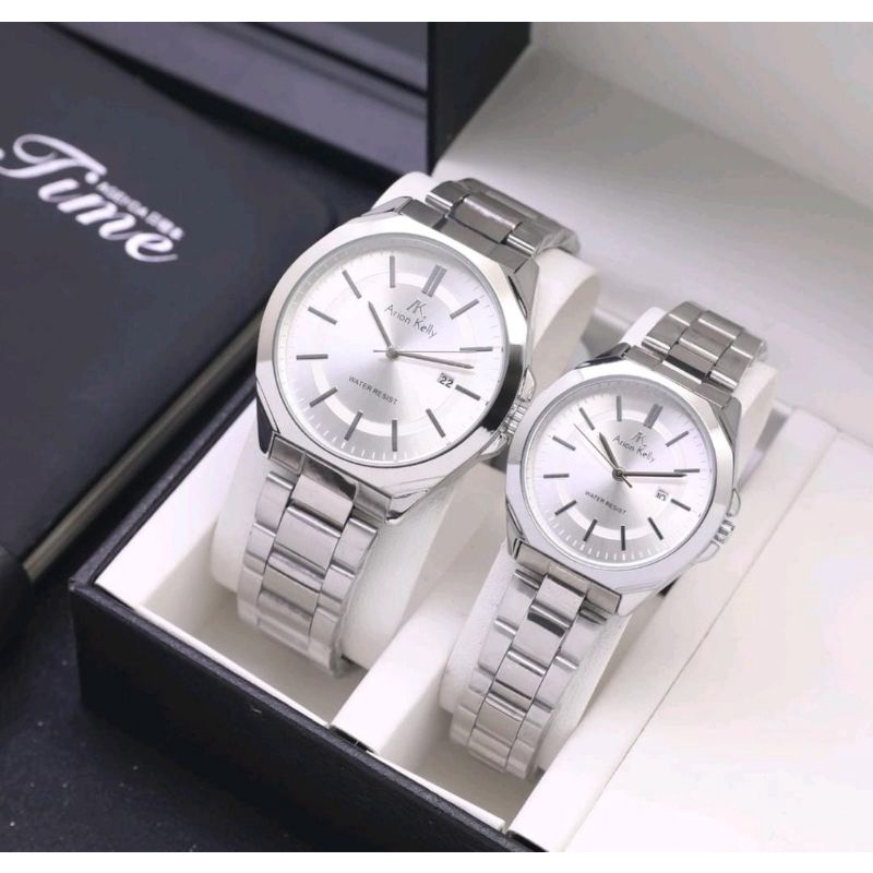 Jam Tangan Sepasang Couple Stainless Steel Jam Tangan Cowo Cewe Coupel