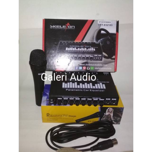 Parametrik/pre amp SKELETON SKT-EQ100 +MIC KARAOKE