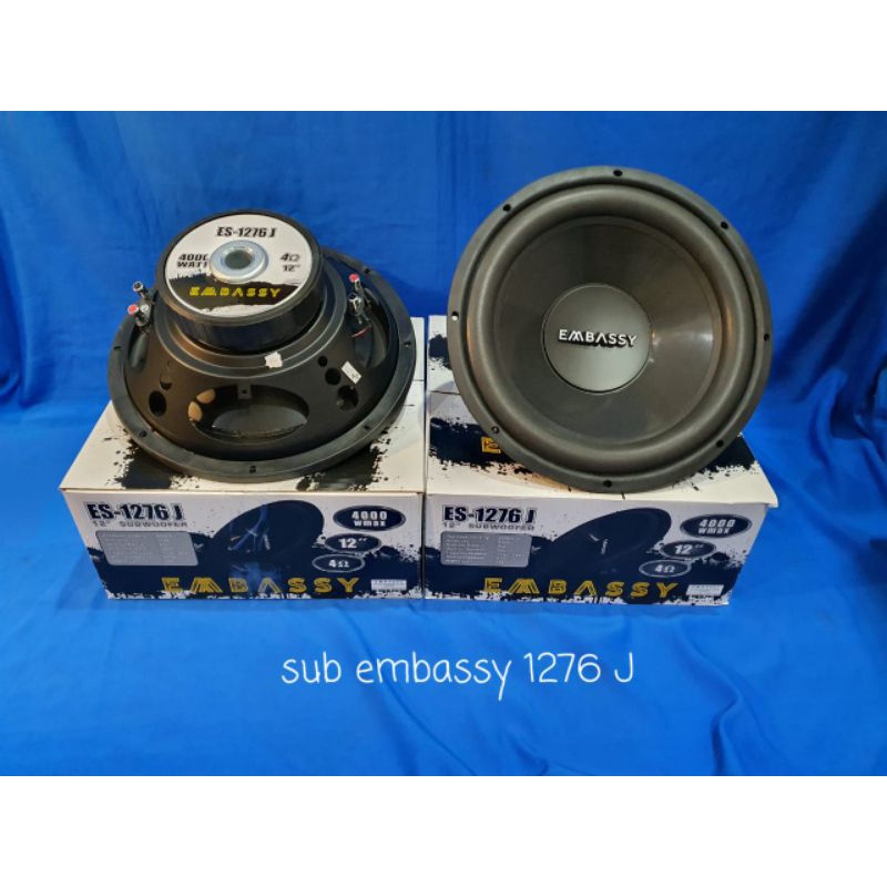 New SUBWOOFER EMBASSY ES 1276J 12INCH Original