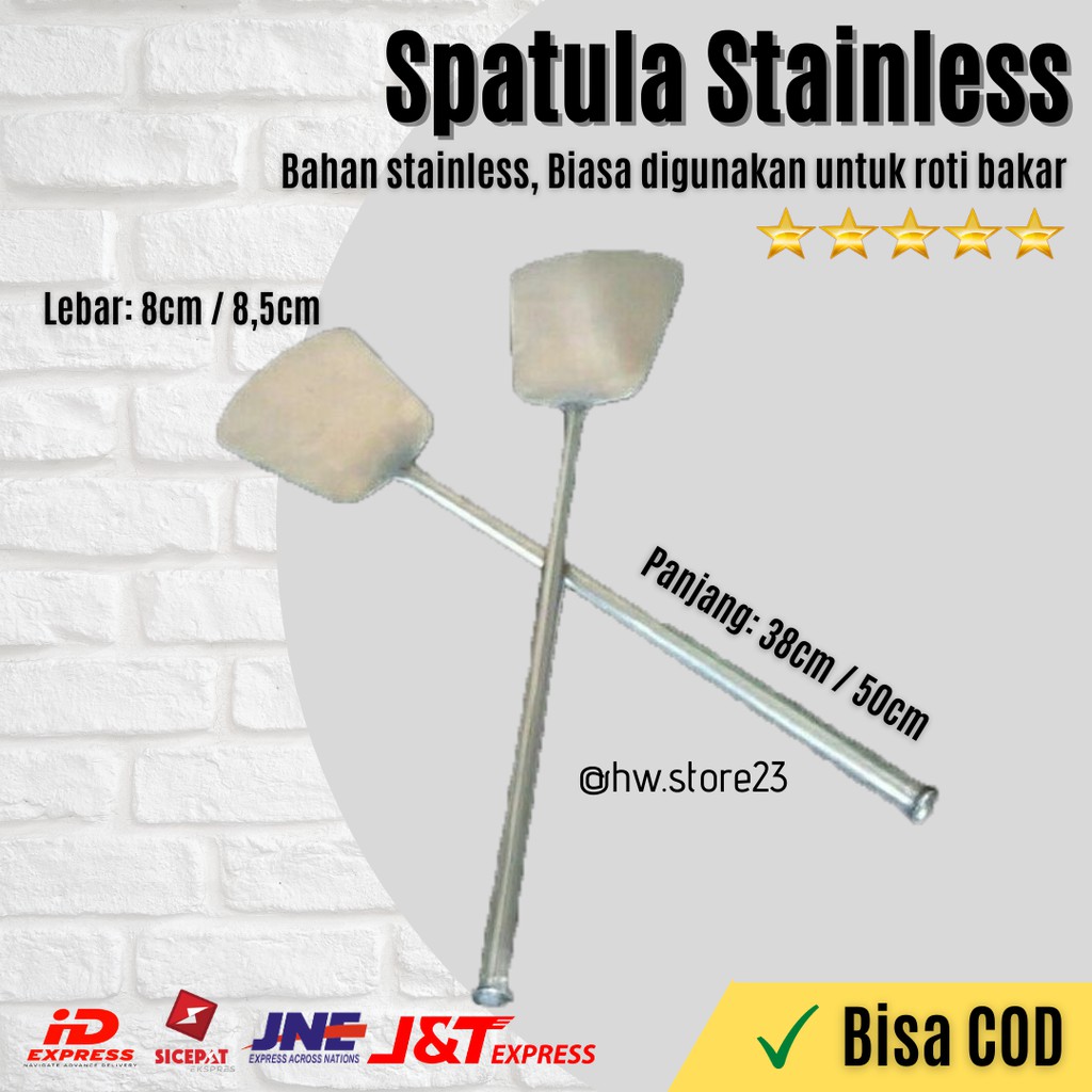 Spatula Sutil Stainless /  Spatula Sutil Roti Bakar / Sodet Roti Bakar / Sutil Martabak