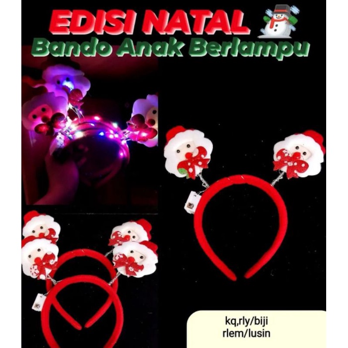 Bando anak berlampu/bando natal