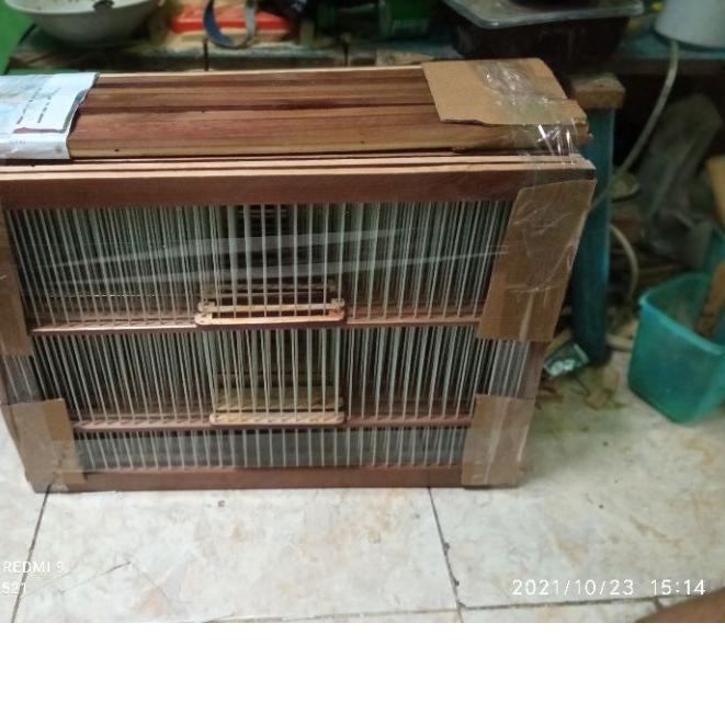 ♗ Frame depan box ternak kenari & finch ☻