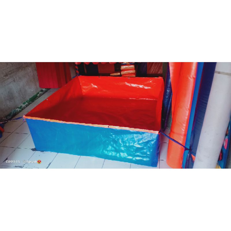 TERPAL KOLAM IKAN KOTAK TYPE A12 KOREA ORGINAL UKRAN 150X150X75