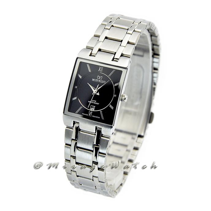 TERBARU JAM TANGAN MIRAGE WANITA SEGI SILVER 7908L PH TERLARIS