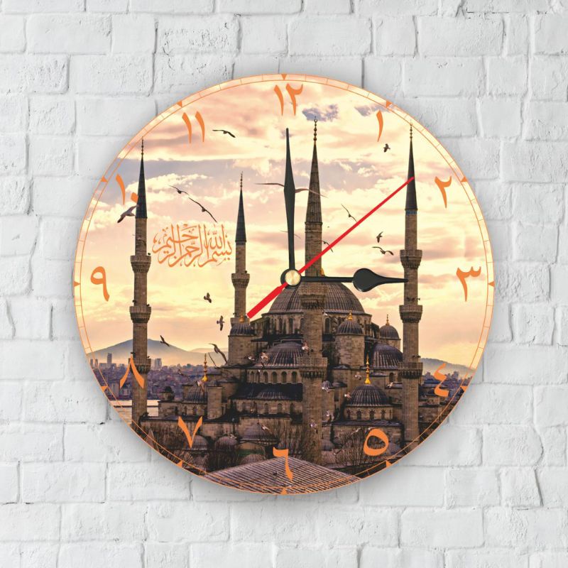 Jam Dinding Shabby Chic / Wall Clock dengan Design unik-JS11