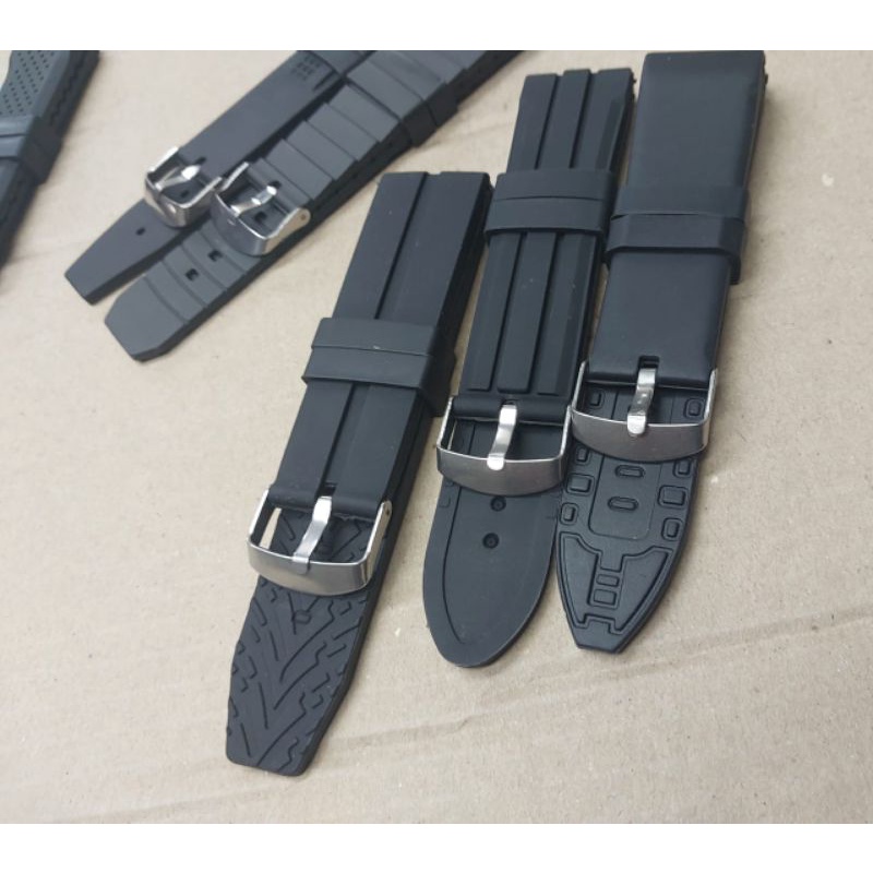 Tali jam karet Strap Rubber universal size 20 22 24 26 28