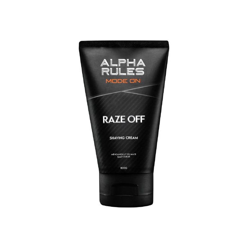 Alpha Rules Raze Off 100ml Shaving Cream Male Cleaner Alpharules Krim Cukur Pria