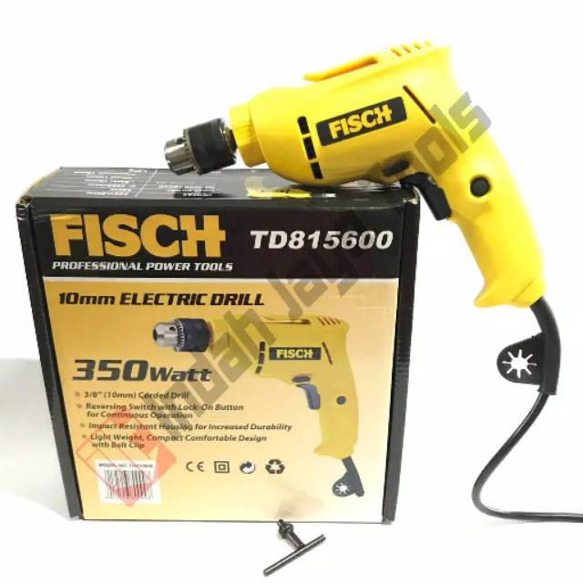 Mesin Bor Besi dan Kayu 10 mm FISCH TD815600
