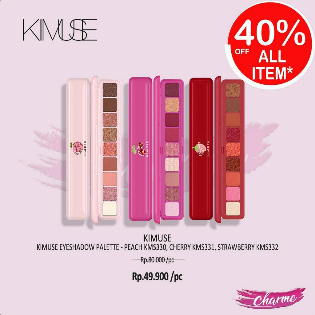 (READY &amp; ORI) Kimuse Eyeshadow Palette Peach / Cherry / Strawberry 330 331 332