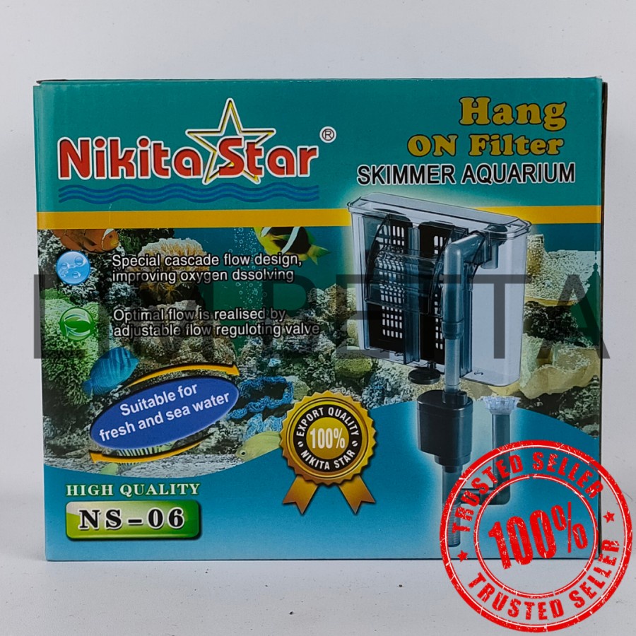 (HF-06) HANG ON FILTER NIKITA STAR HF-06 / FILTER GANTUNG + SKIMMER