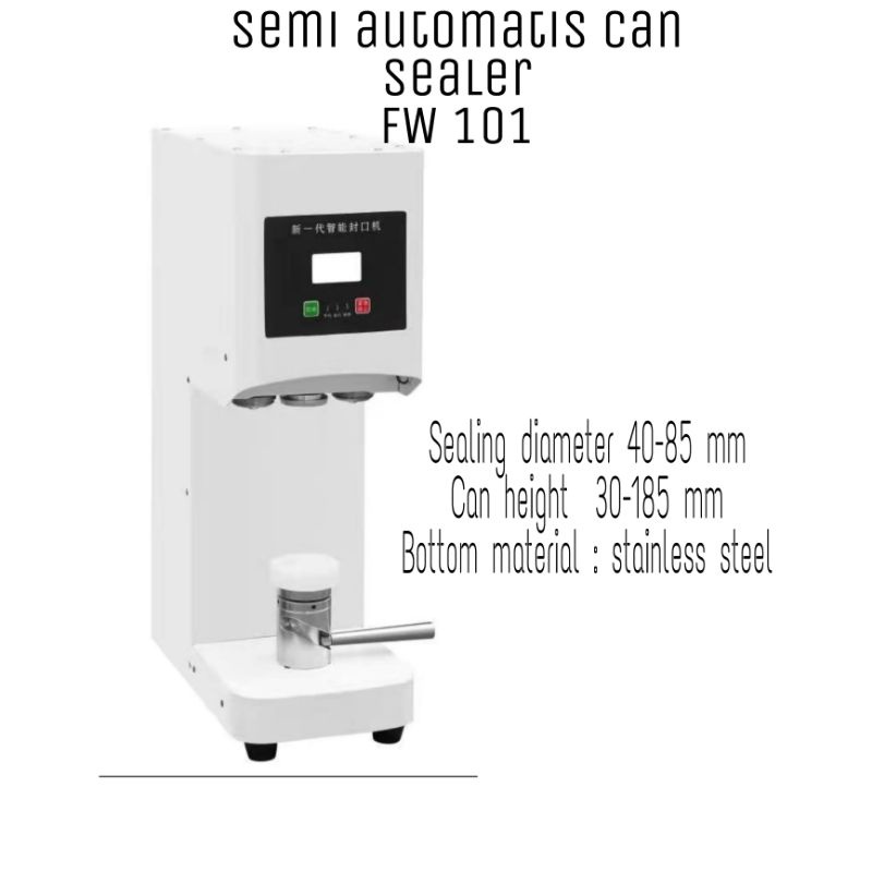 Semi automatis Can sealer can Sealer otomatis FW 101 Mesin penyegel minuman kaleng FW 101