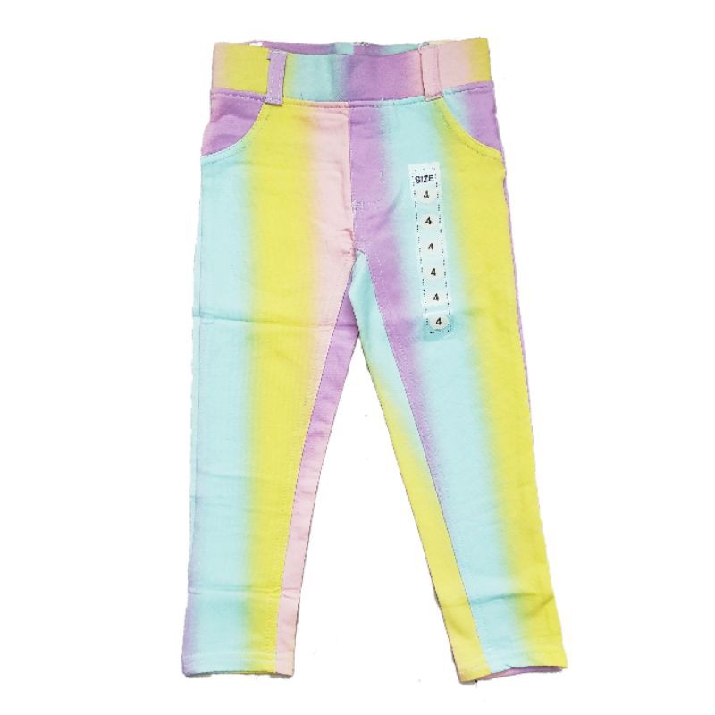 Jegging Celana panjang anak perempuan Terranova rainbow jegging sz. 4y, 6x, 7-8y, 10-12, 14-16y