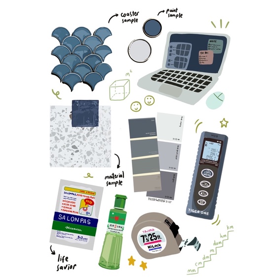 

sticker sheet designer interior