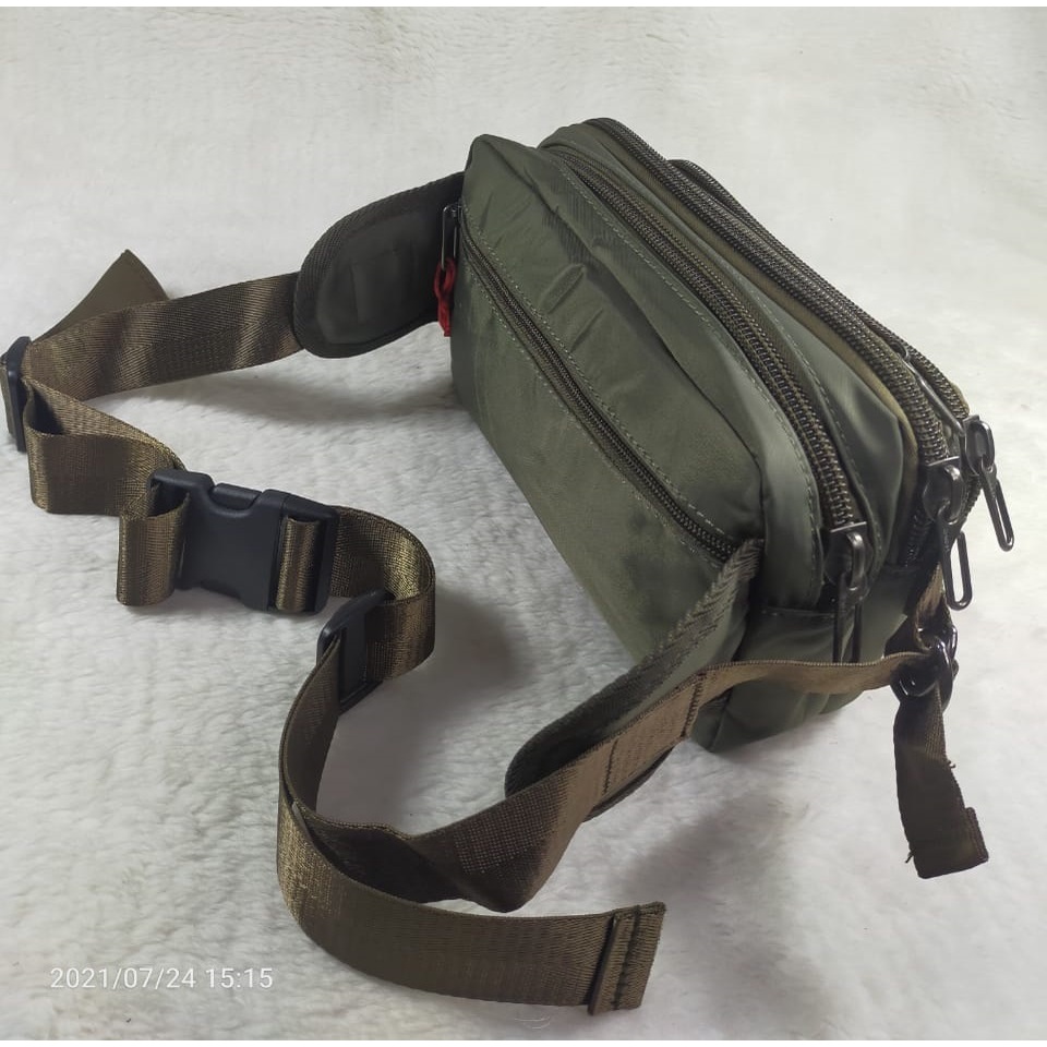 TAS PINGGANG ORIGINAL TOUGH WARRIOR 5208A WAISTBAG TOUGH WARRIOR WITH 7 ZIPPER AND ADDITONAL POCKET