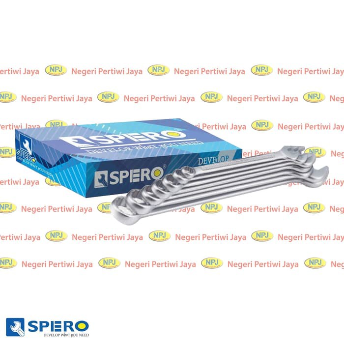 Spero Combination Wrench Inch Set 16 Pcs - Kunci Ring Pas Metric