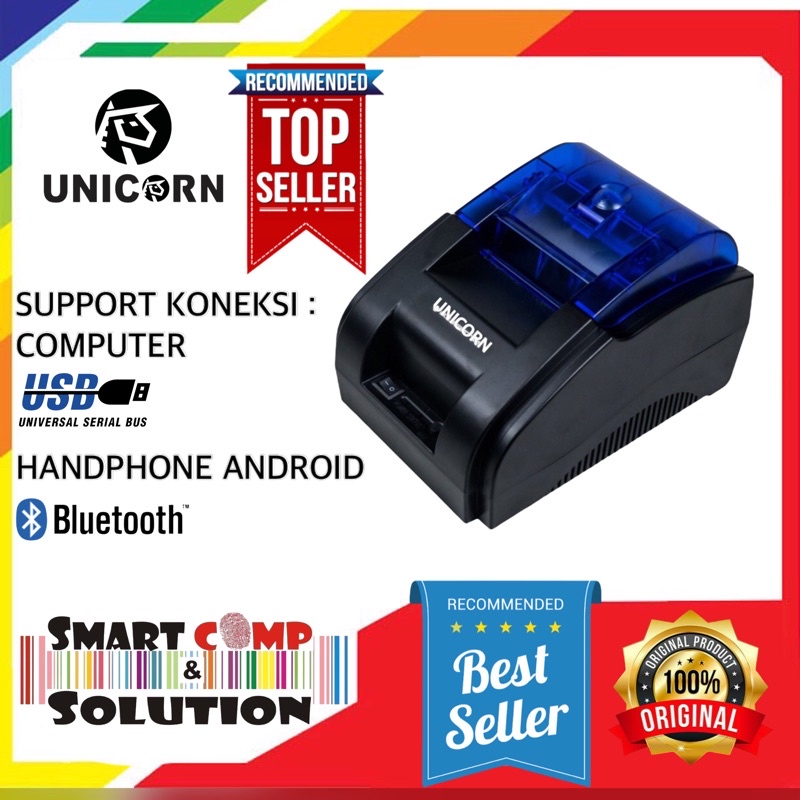 PRINTER USB BLUETOOTH KASIR IWARE C58D C58BT SUPPORT CASH DRAWER