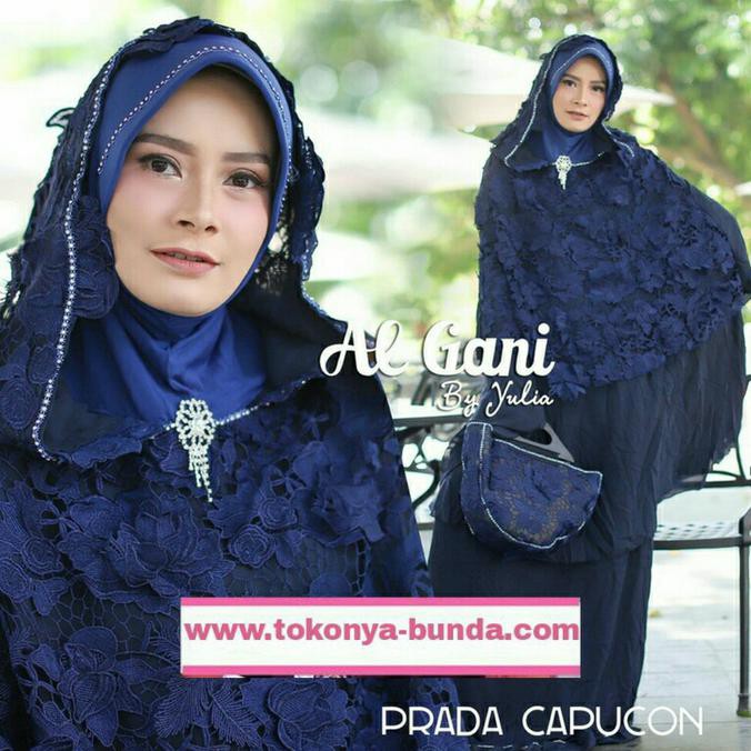 ORIGINAL MUKENA CAPUCON RUKAYA KAPUCON PUTIH BRUKAT MEWAH ELEGAN AL GANI KEKINIAN MURAH GROSIR