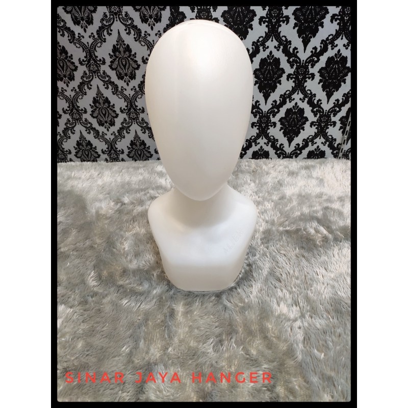 Manekin kepala dewasa bahan plastik