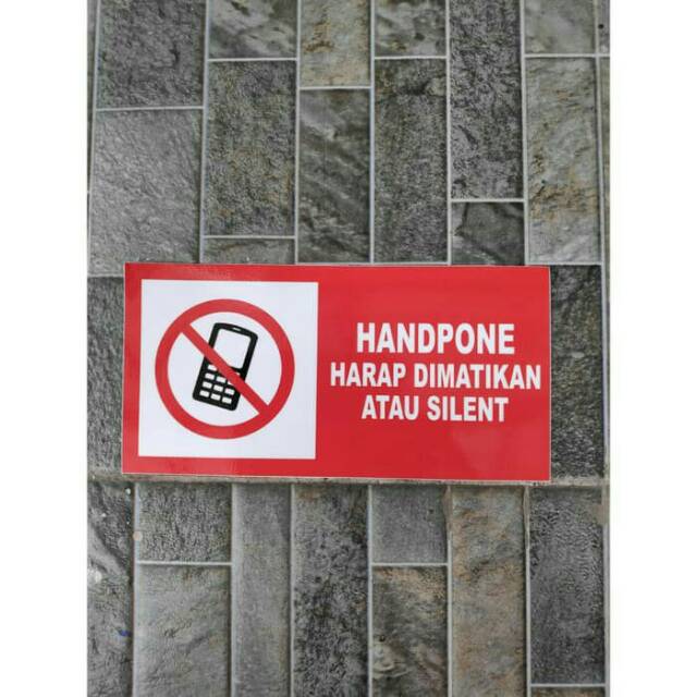 

Stiker Vinyl Handphone Dimatikan Silent Himbauan Masjid Ibadah Rapat