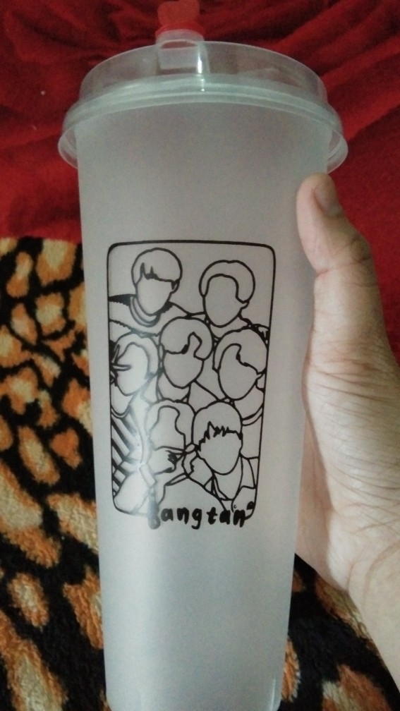 Reusable Cup Exo Nct127 Bts Edition