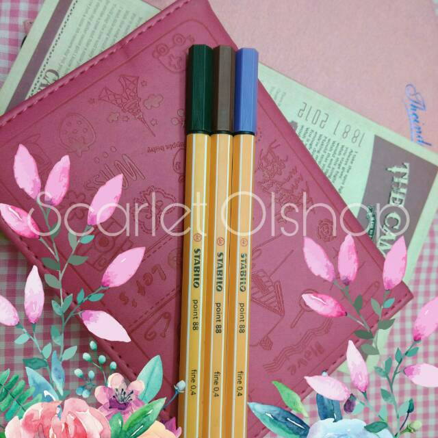 

1 set stabilo fine pen