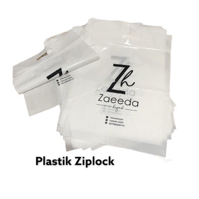 PLASTIK ZIPLOCK ZIPPER + SABLON