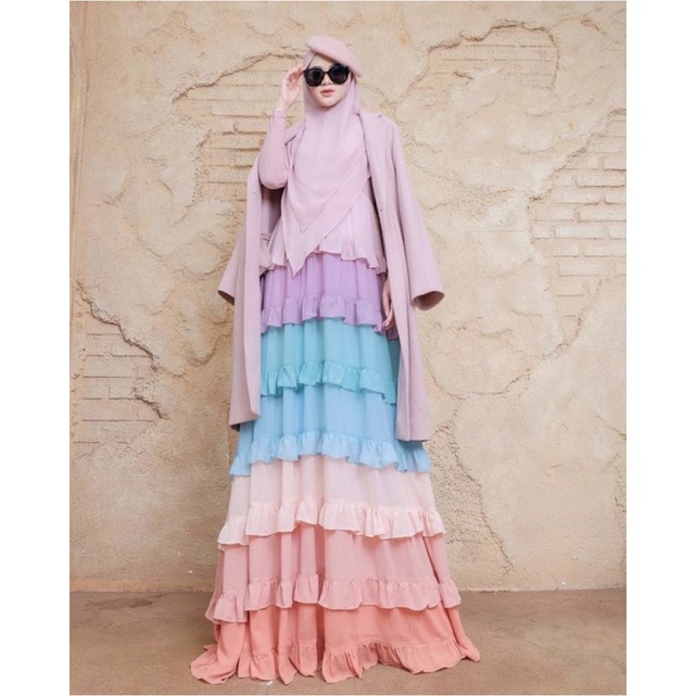 Daily Rainbow Joza Origina By Joza Arina ( Set Khimar)