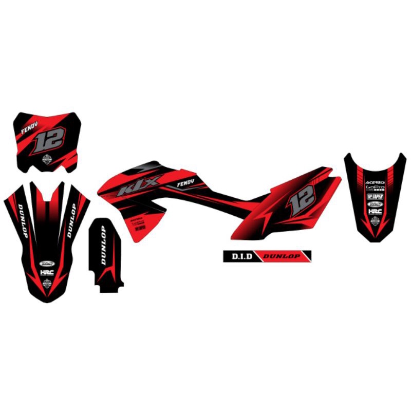(cod) Decal KLX BF KLX 150 dekal stiker KLX BF KLX 150 BF full body design bebas