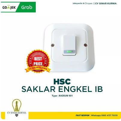 Saklar HSC 901 Engkel IB Warna Radium Putih