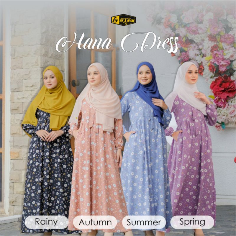 Ready Gamis Hana Dress Glow Exclusive Dress Only